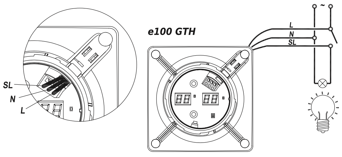 E100 GTH / E-100 GTH - bathroom fan with humidistat